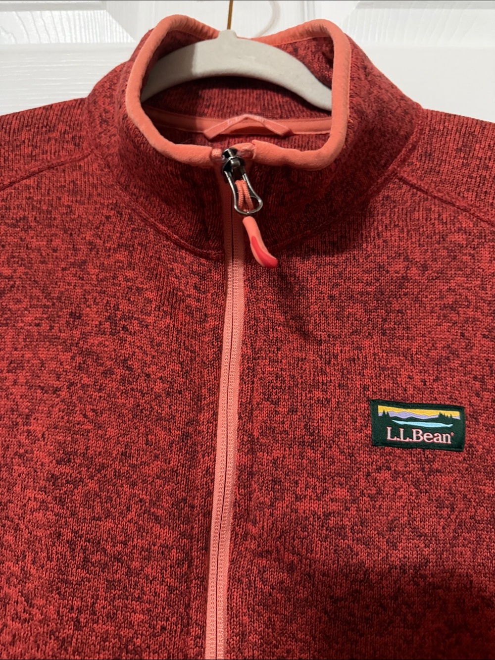 L.L. Bean Rust Heather Full-Zip Jacket - Picture 5 of 6